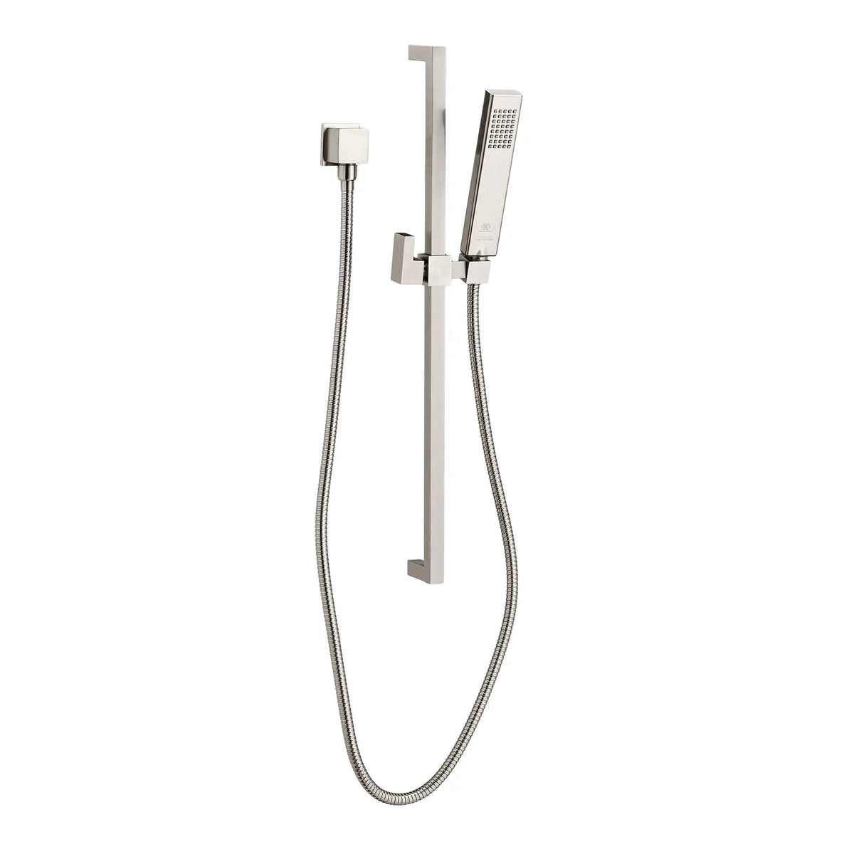 DXV Contemporary Square Personal Hand Shower Set with Adjustable 24 in. Slide Bar in Brushed Nickel (D3570043C.144)