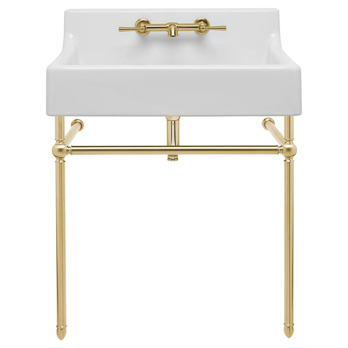 DXV Oak Hill 24 in. Console Legs in Satin Brass (D21411024.427)