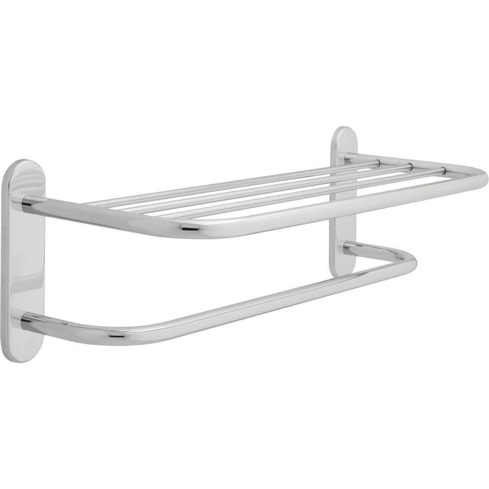 Delta 24" Brass Towel Shelf With One Bar, Ch