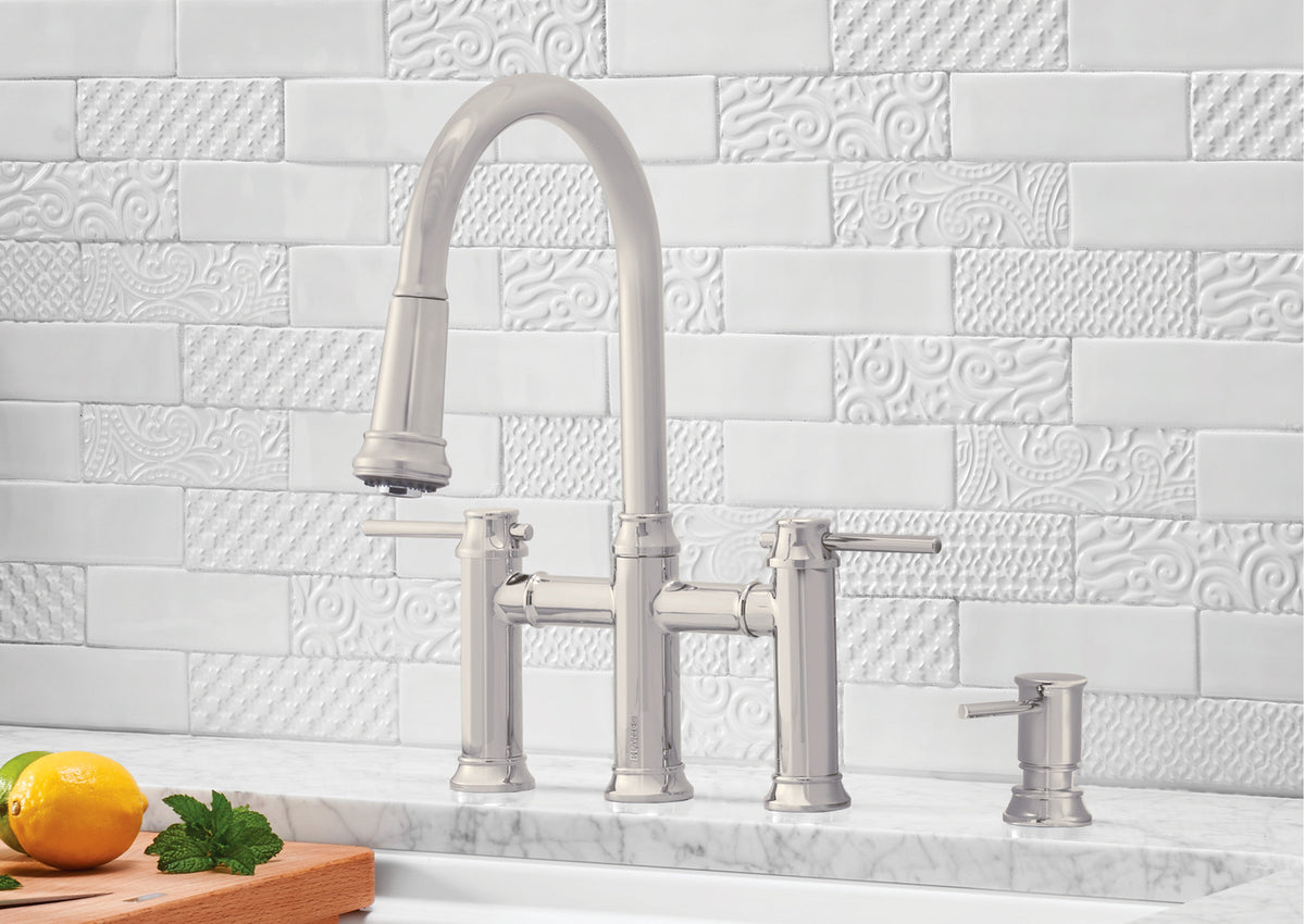 Blanco Empressa kitchen faucet installed in a kitchen