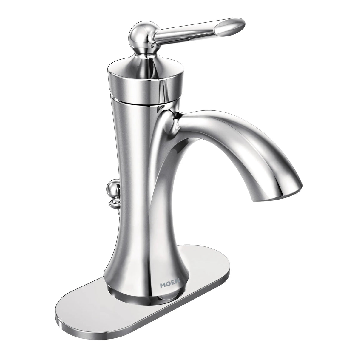 Moen Wynford Single-Handle High-Arc Bathroom Faucet 4500 in Chrome (4500) - view 4