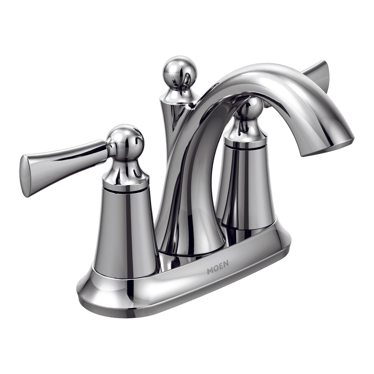 Moen Wynford Two-Handle High-Arc Bathroom Faucet 4505 in Chrome (4505)