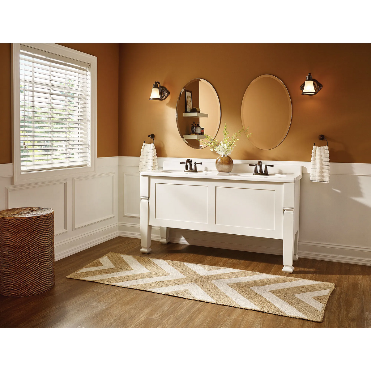 Moen Wynford Two-Handle High-Arc Bathroom Faucet 4505 in Brushed Nickel (4505BN) - view 2
