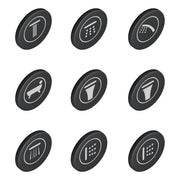 GROHE SmartControl Icon Caps - Frosted Granite
