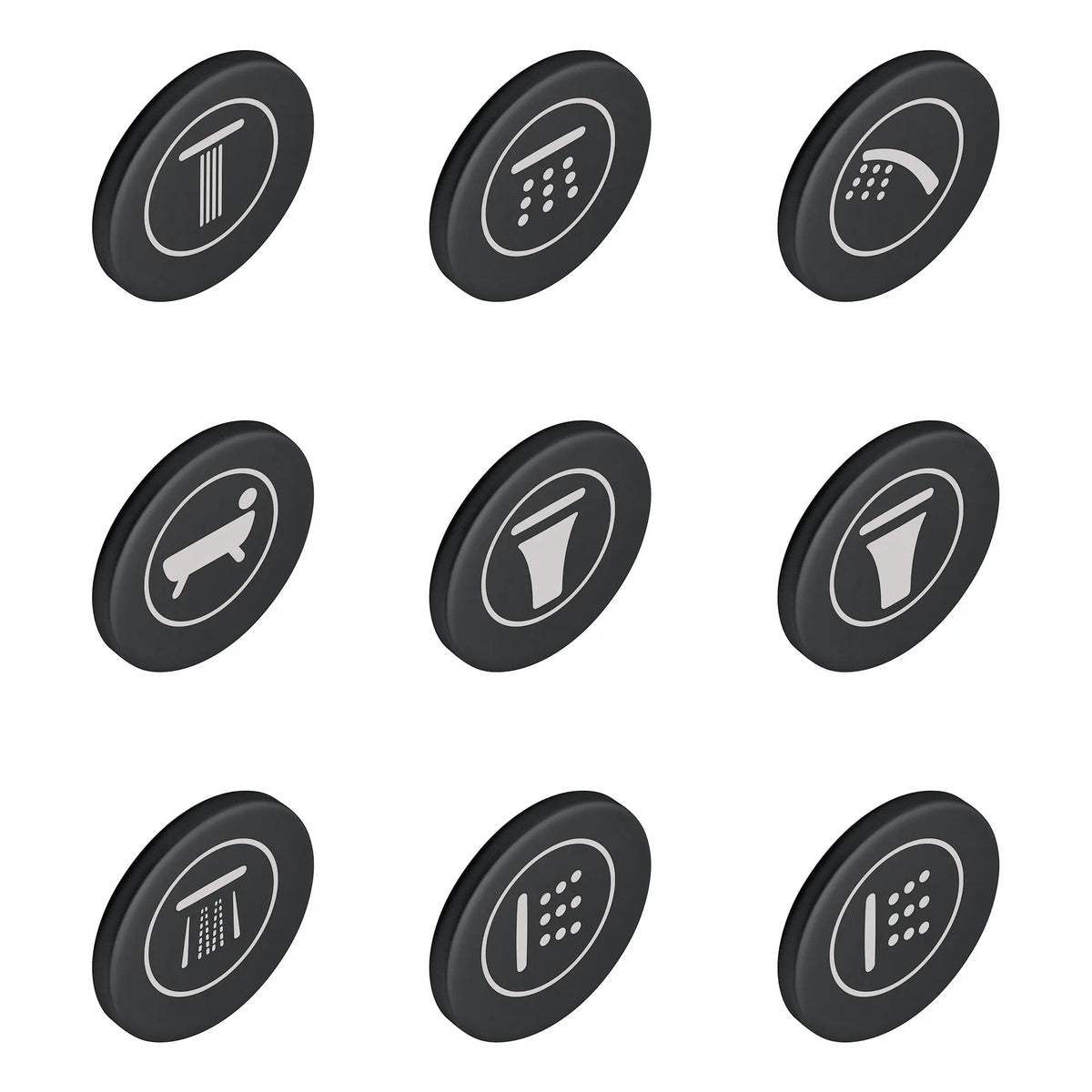 GROHE SmartControl Icon Caps - Frosted Granite