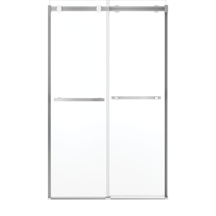 Duel Alto 44-47 X 78 in. 8mm Bypass Shower Door for Alcove Installation with GlassShield® glass in Chrome & Matte White - Plumbing Market