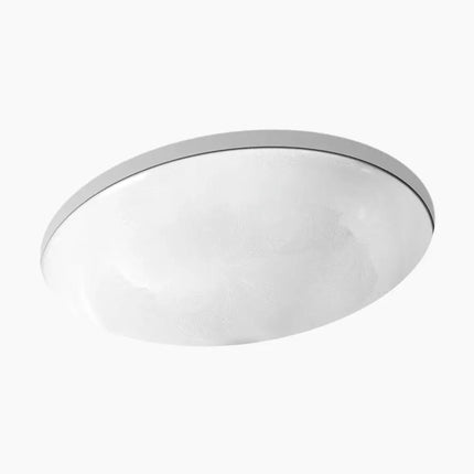 Kohler Sartorial Paisley Caxton 19-1/4" oval undermount bathroom sink, no overflow K-14218-FP1-0 - Plumbing Market