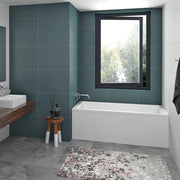 Zitta Bathtub Sala I alcove with skirt 59 3/4" x 31 3/4" x 21" left, acrylic, in alcove, Zitta collection TL16032TA0L1 - Plumbing Market