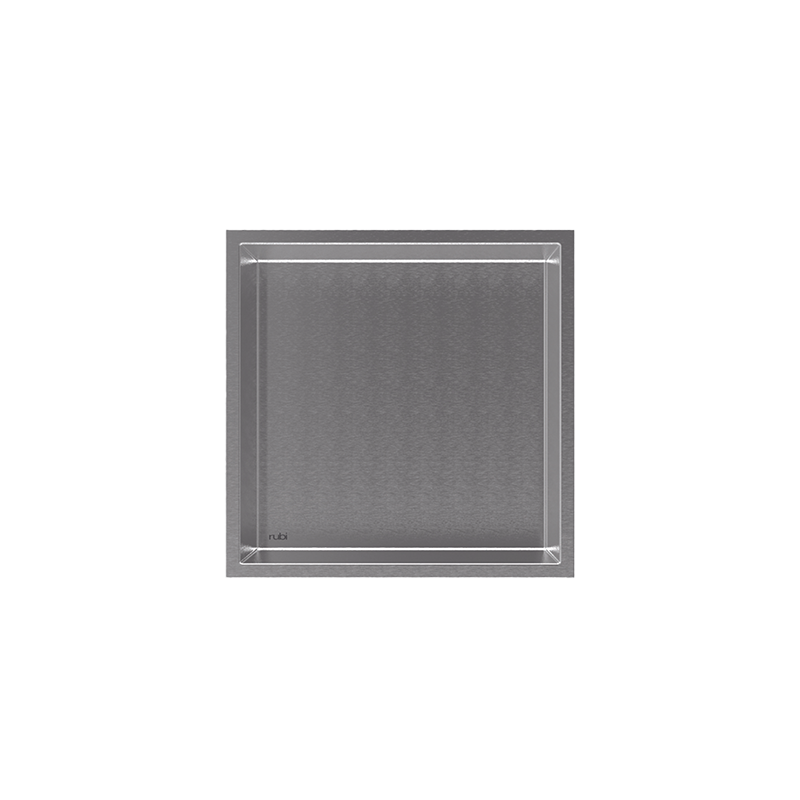 Rubi Nikia Recessed Niche 12" Brushed Stainless Steel RNK12-IB