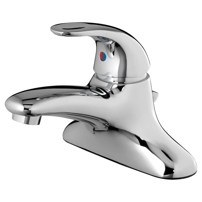 American Standard Monterrey Cast 4-Inch Centerset Single-Handle Faucet with Metal Drain 1.2 gpm/5.7 Lpm 6114117.002 - Plumbing Market