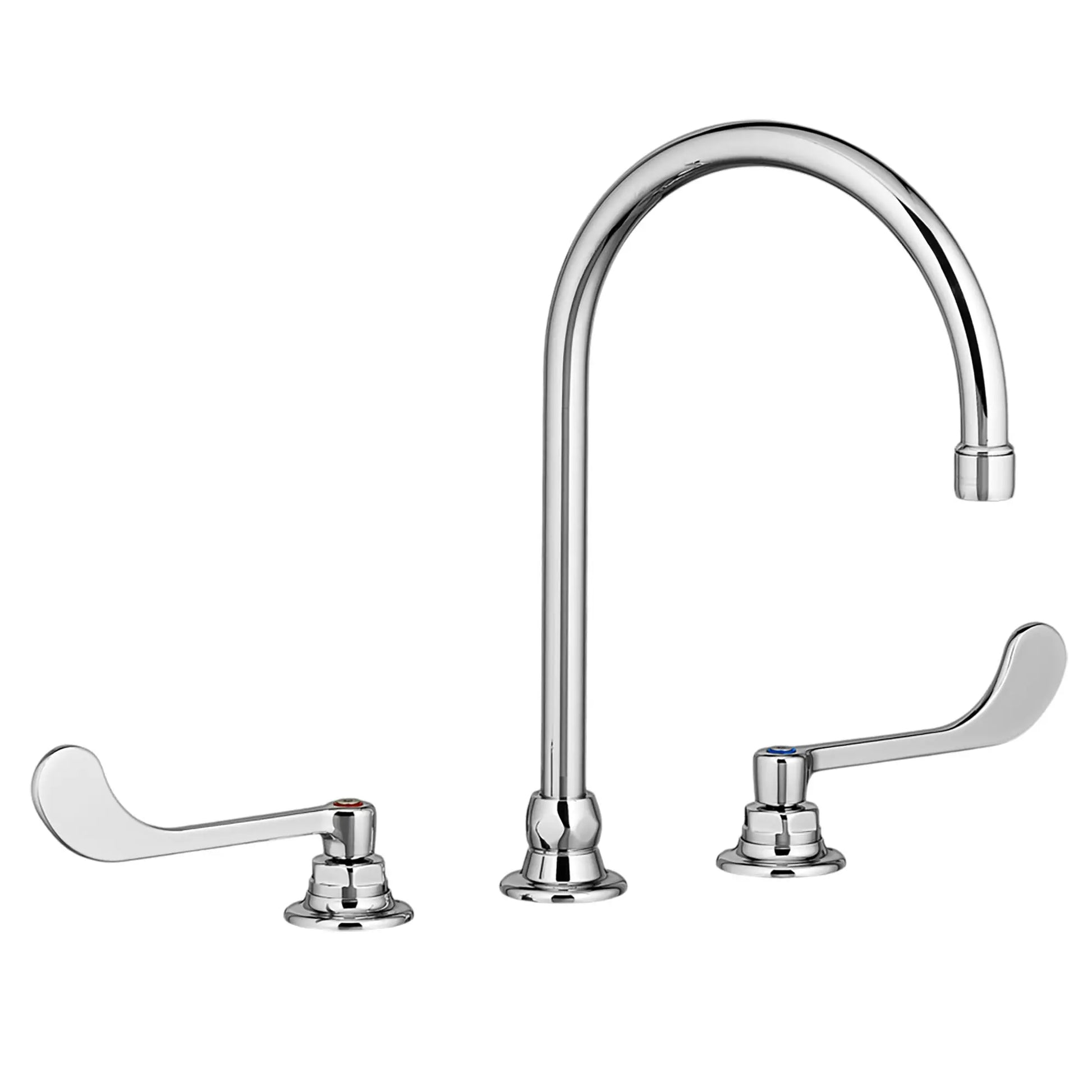 American Standard Monterrey 8-Inch Widespread Gooseneck Faucet With 6-inch Wrist Blade Handles 1.5 gpm/5.7 Lpm 6540168.002 - Plumbing Market