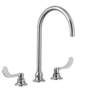 American Standard Monterrey 8-Inch Widespread 8-inch Reach Gooseneck Faucet With Wrist Blade Handles 1.5 gpm/5.7 Lpm Laminar Flow in Spout Base 6540188.002 - Plumbing Market