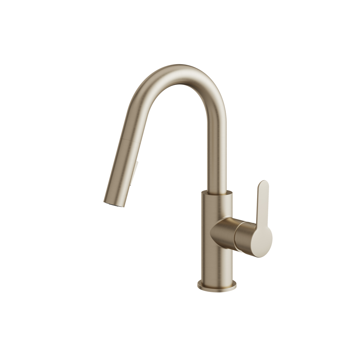 Aquabrass Barley Prep Pull-Down Dual Stream Mode Kitchen Faucet 6545B in brushed nickel pvd
