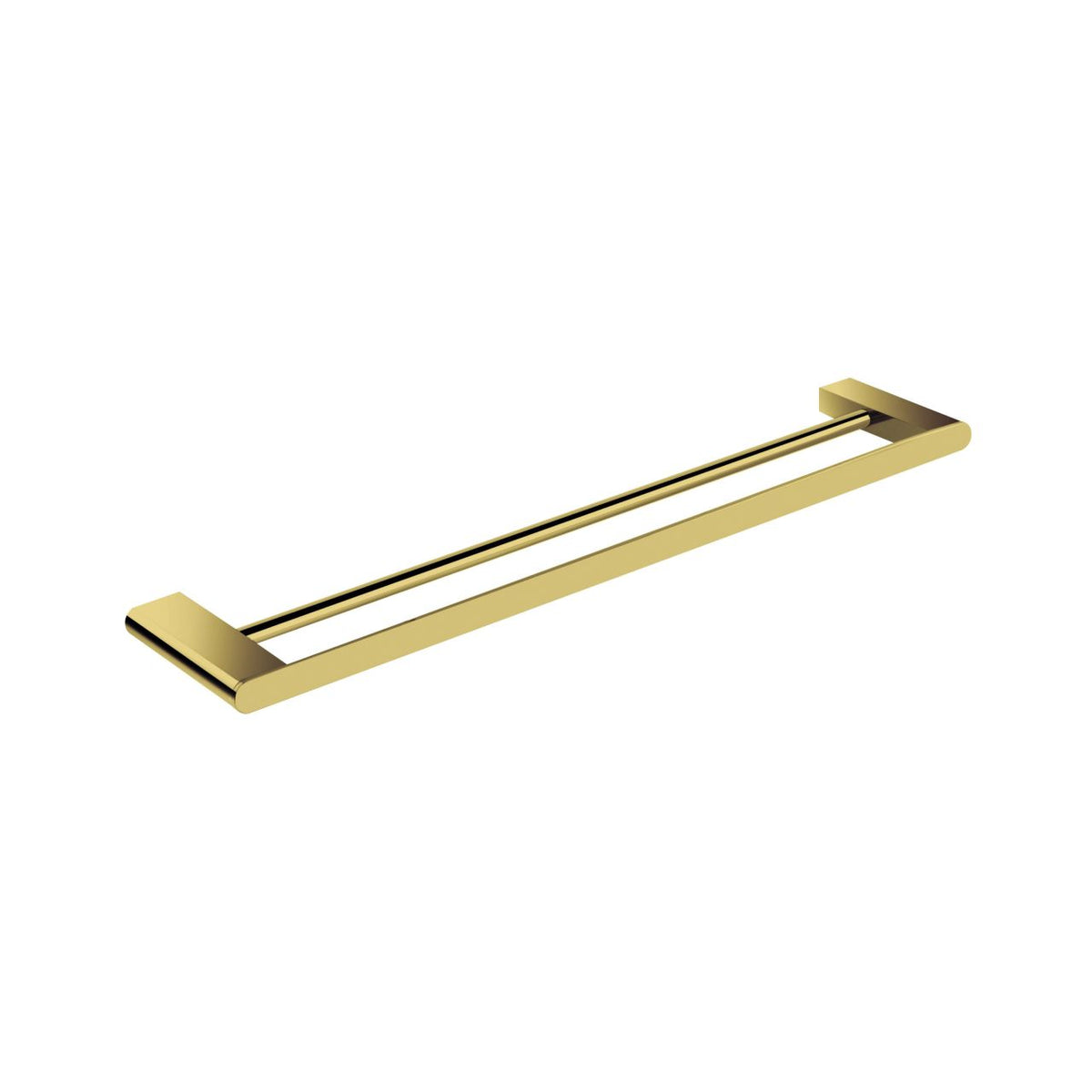 Kube Bath Aqua Chiaro by KubeBath 24" Double Towel Bar - Brush gold - Brushed Gold (5024D-BB)