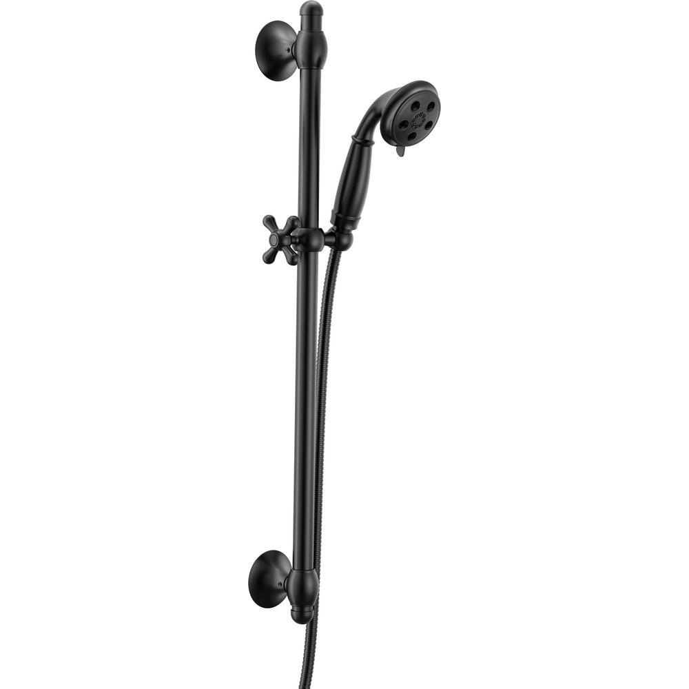 Delta Cassidy Slide Bar Handswr Round Trad. 3 Setting - Matte Black
