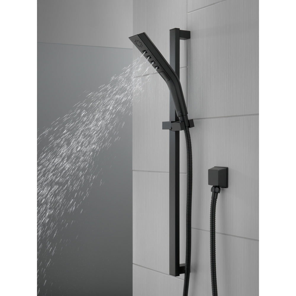 Delta Pivotal 3-Setting H2Okinetic Slide Bar Handshower - Matte Black