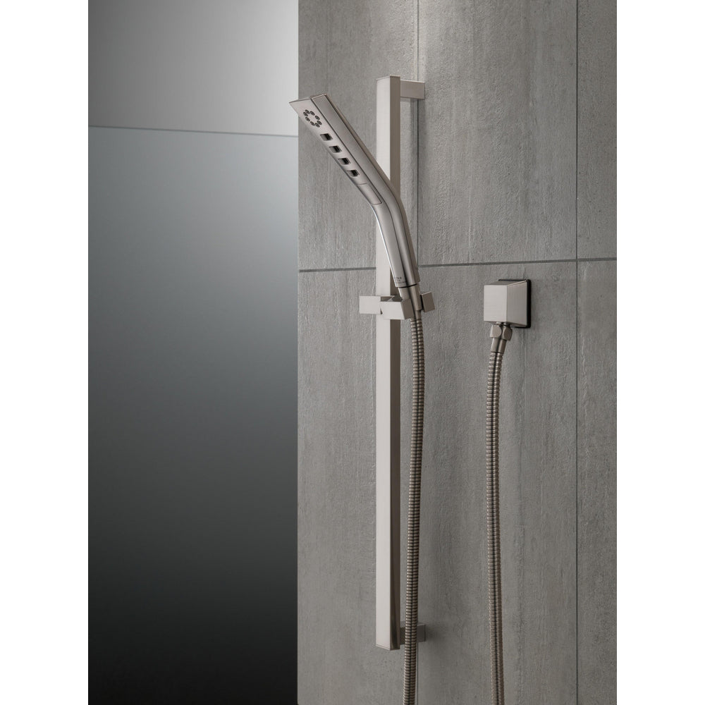 Delta Pivotal 3-Setting H2Okinetic Slide Bar Handshower - Stainless