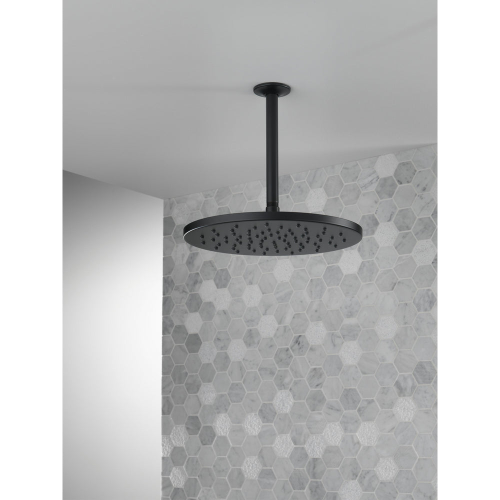 Delta Raincan Single-Setting 12" Metal - Matte Black