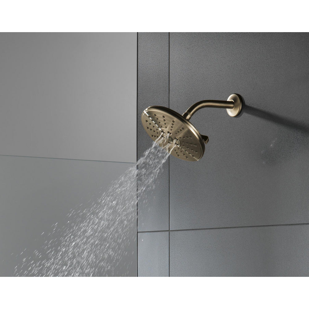 Delta 3 Setting H2Okinetics Transitional Raincan Showerheads - Champagne Bronze