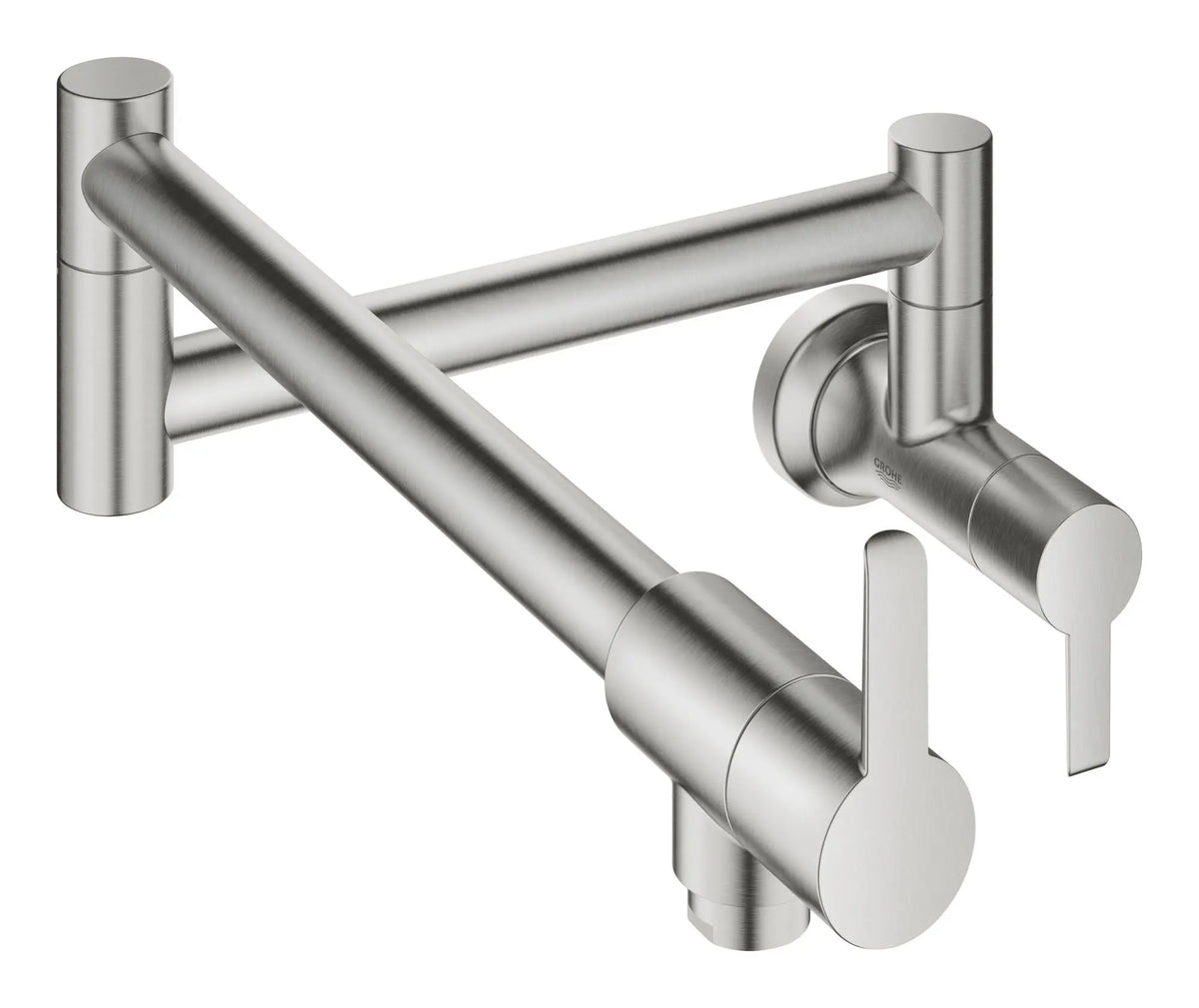 Grohe ZEDRA 2-HANDLE WALL MOUNT POT FILL  Supersteel 31075DC2 - SuperSteel