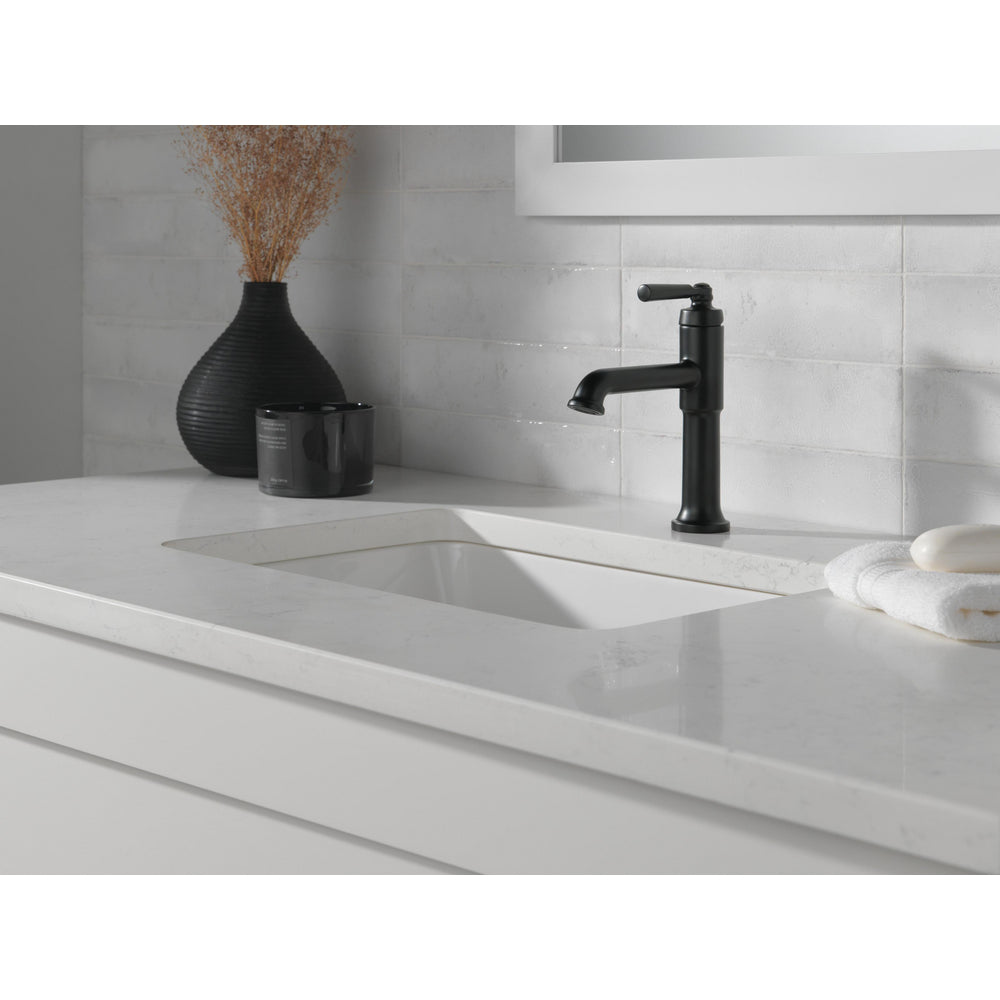 Delta Saylor Single Handle Bathroom Faucet - Matte Black