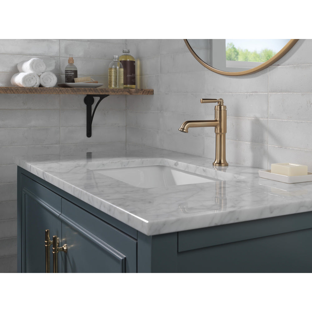 Delta Saylor Single Handle Bathroom Faucet - Champagne Bronze