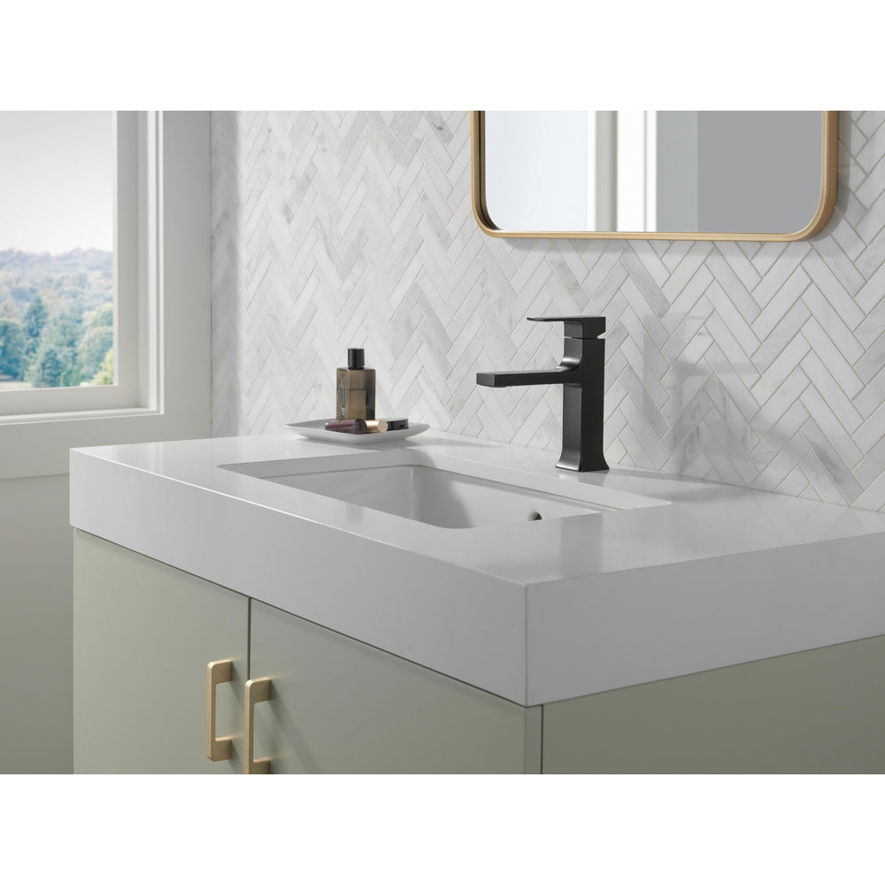 Delta Velum Single Handle Bathroom Faucet - Matte Black