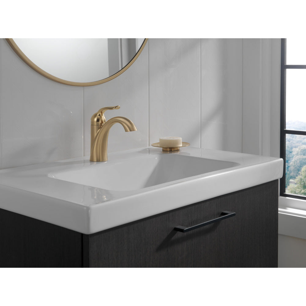 Delta Lahara Single Handle Centerset Lavatory Faucet - Champagne Bronze