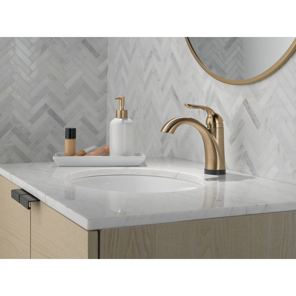Delta LAHARA Touch2O Bathroom Faucet with Touchless - Champagne Bronze