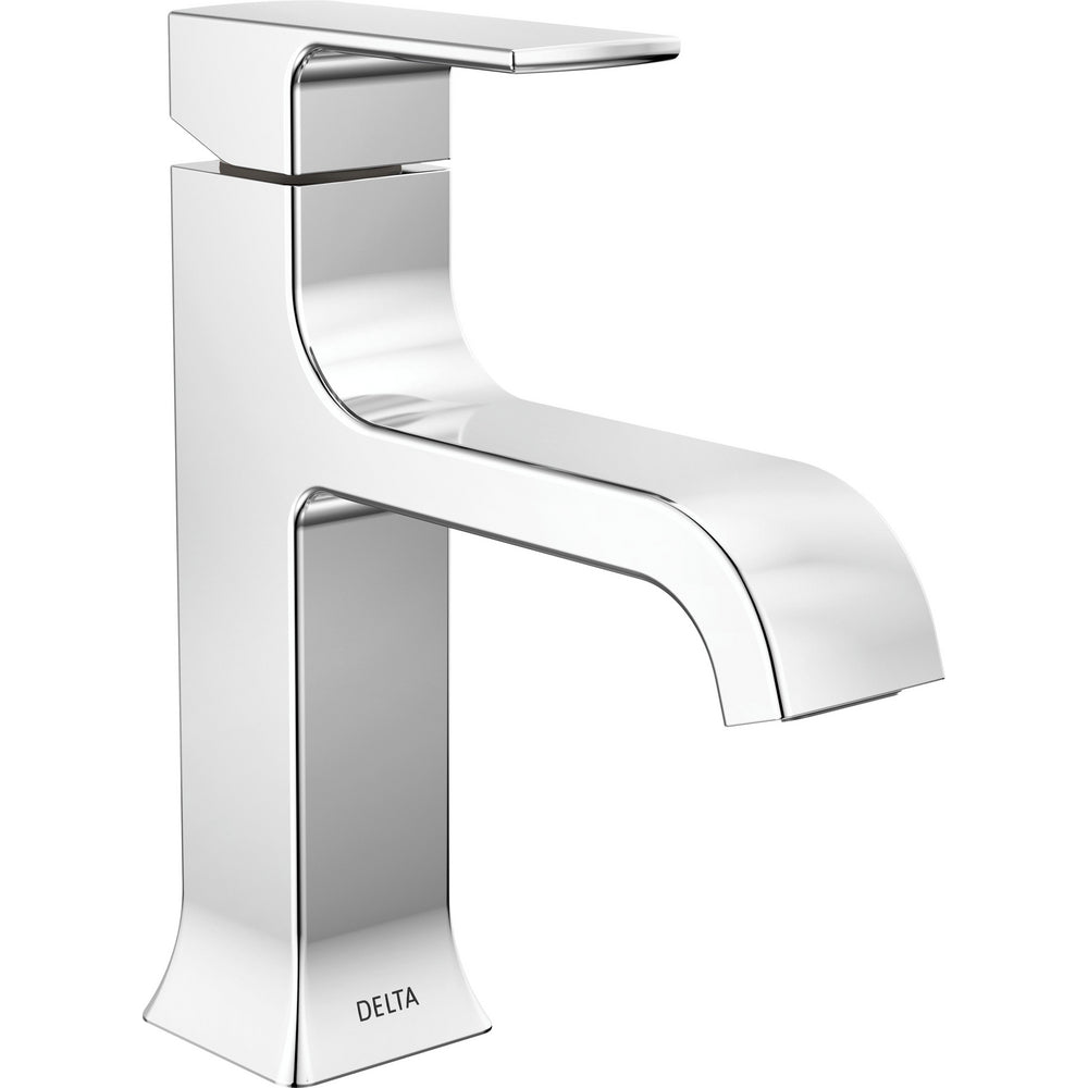 Delta Velum Single Handle Bathroom Faucet Curved Spout 539 - Chrome