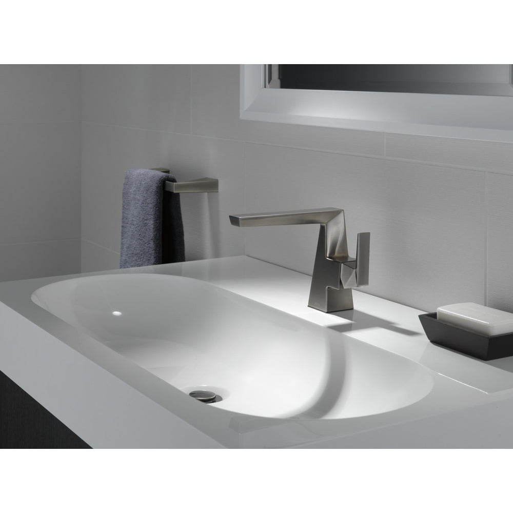 Delta Trillian Single Handle Bathroom Faucet - Black Stainless