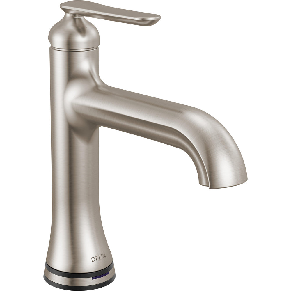 Delta Bonacci Single Handle Bathroom Faucet with Touch2O - Stainless Steel