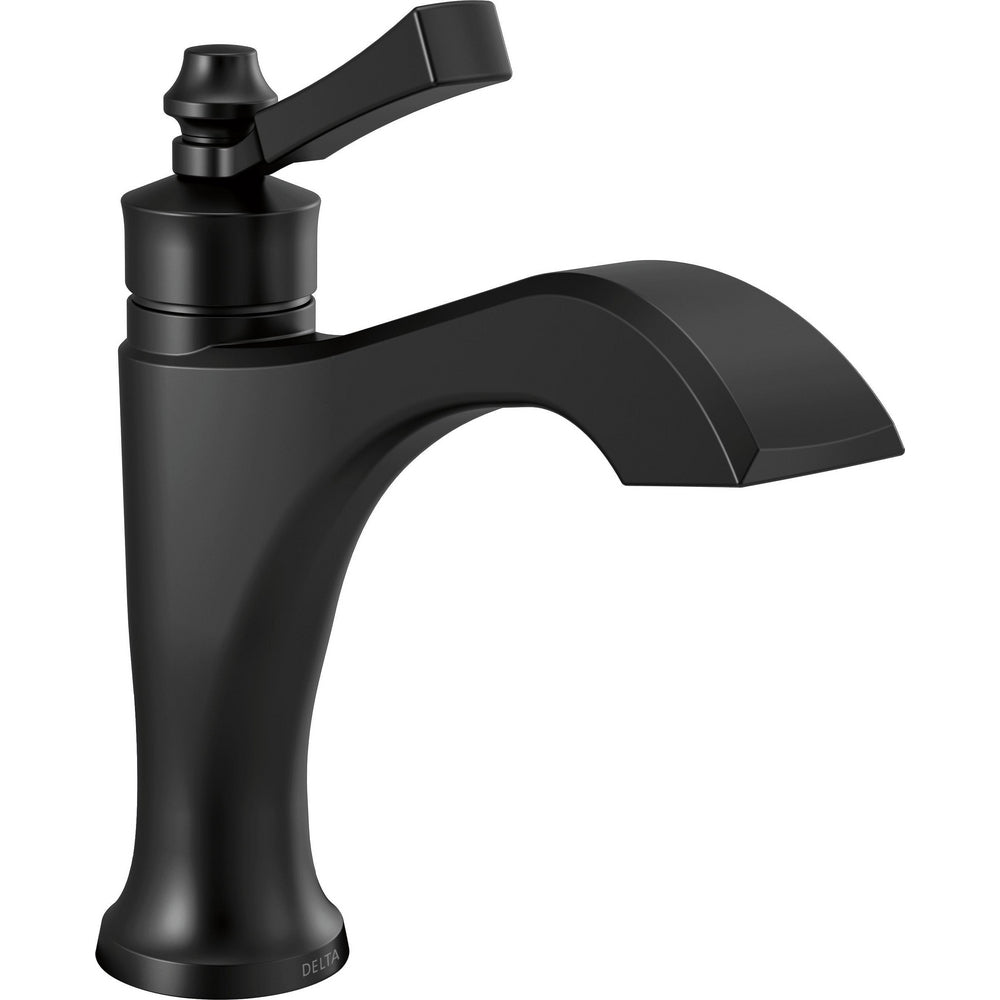 Delta Dorval Single Hole Bathroom Faucet 1L - Matte Black