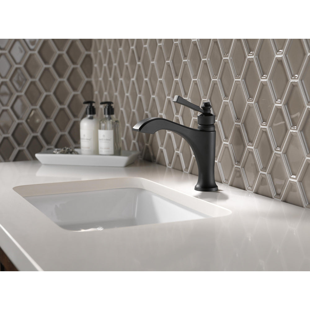 Delta Dorval Single Hole Bathroom Faucet 1L - Matte Black