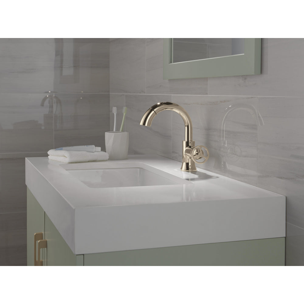 Delta Trinsic Single Handle Pull Down Bathroom Faucet