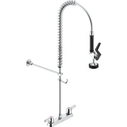 Delta Commercial 55C1213 Two-Handle Deck-mount Pre-Rinse Faucet - Chrome