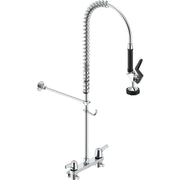 Delta Commercial 55C1513 Two-Handle Wall-Mount Pre-Rinse Faucet - Chrome