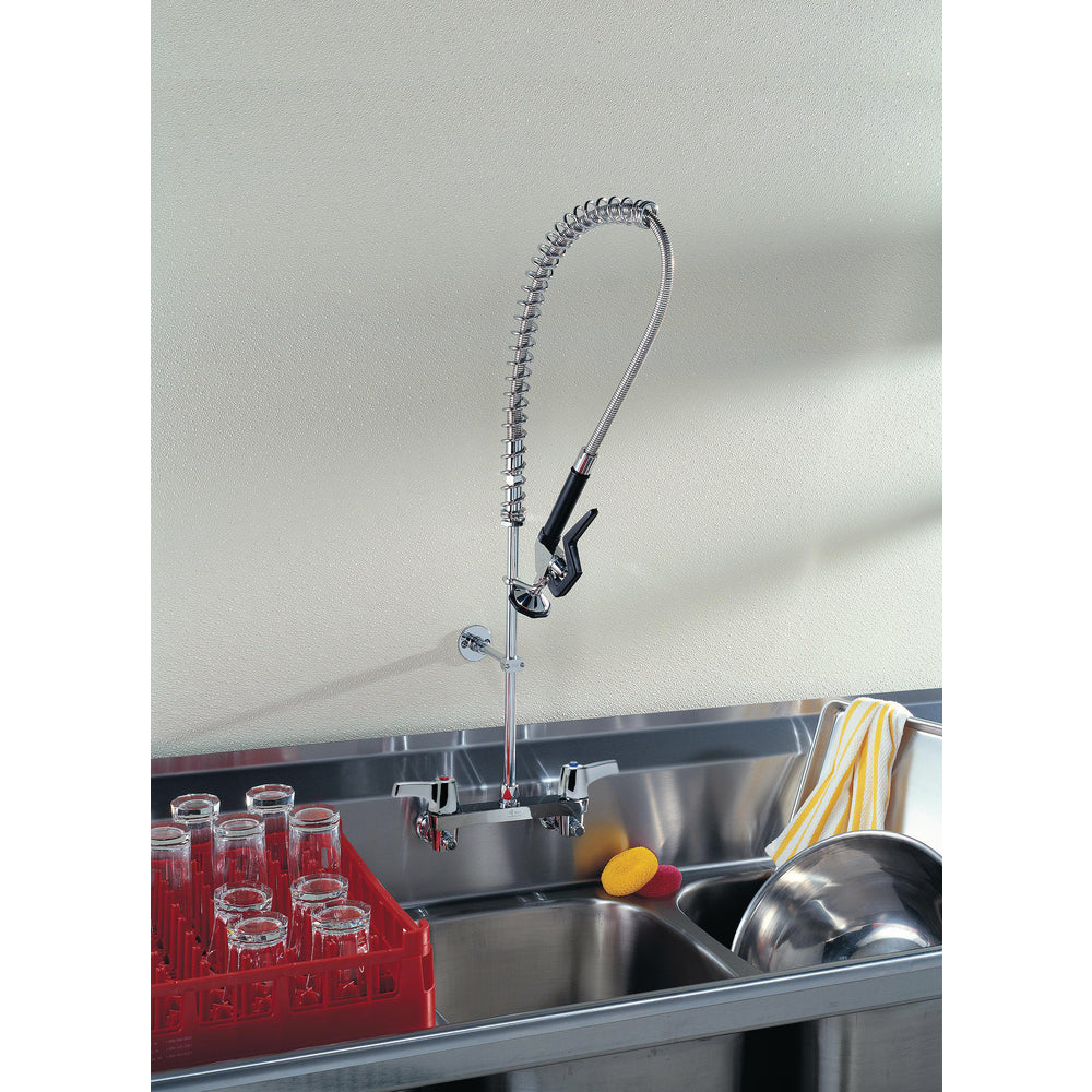 Delta Commercial 55C1513 Two-Handle Wall-Mount Pre-Rinse Faucet