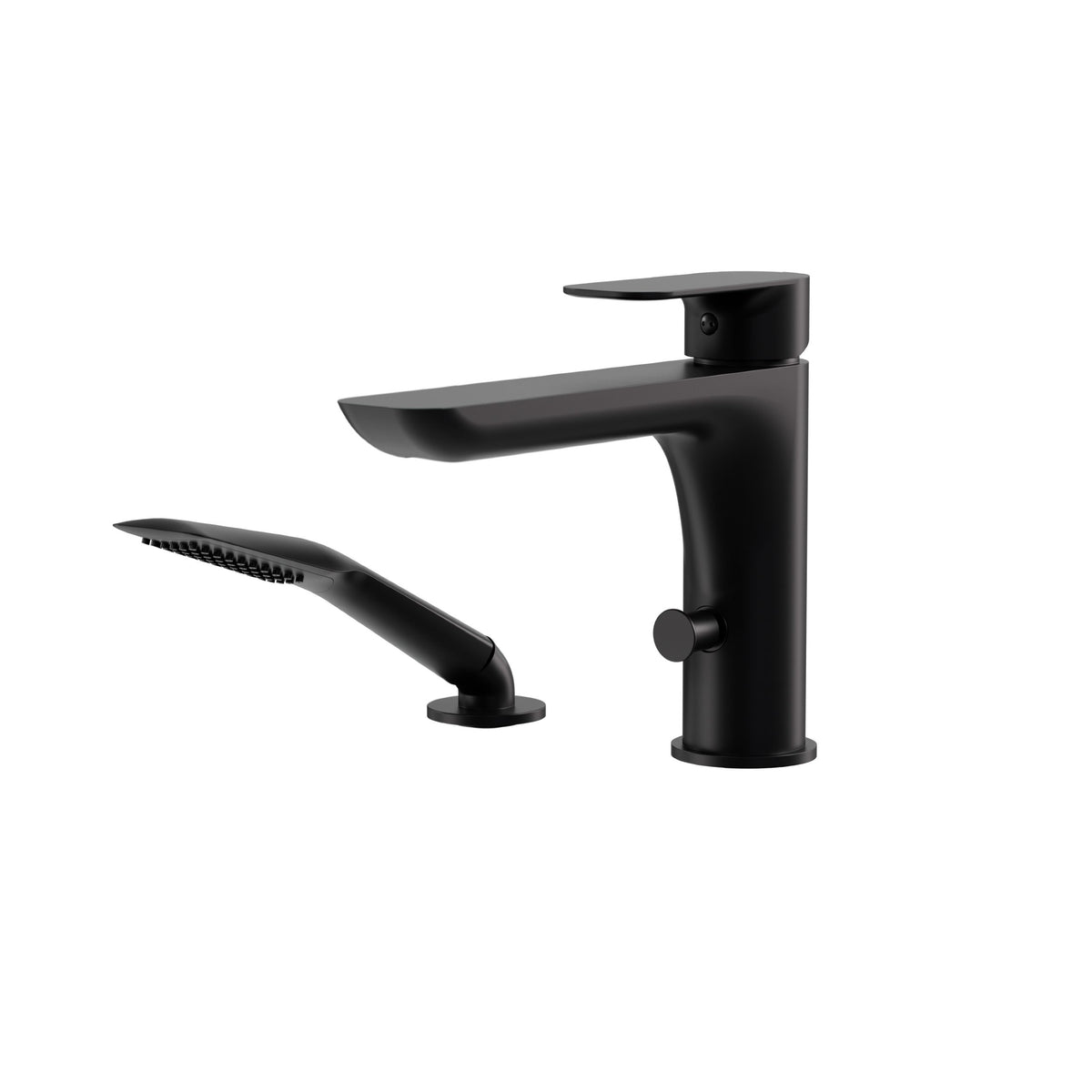 Aquabrass Xpress Must 2-piece Deckmount Tub Filler 56074 in Electro Black