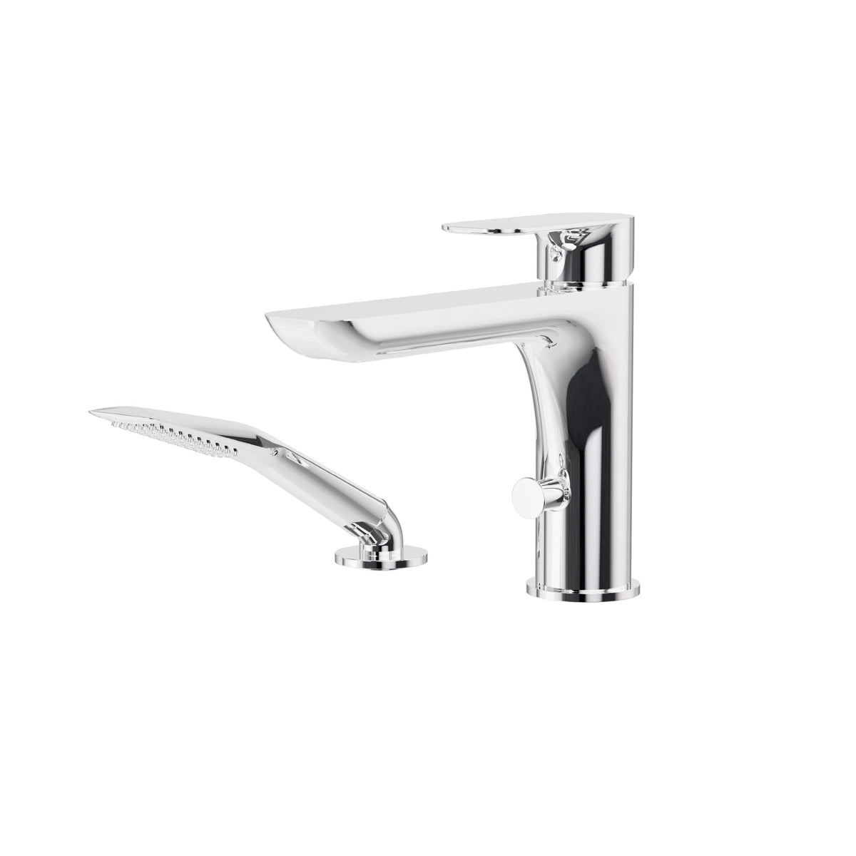 Aquabrass Xpress Must 2-piece Deckmount Tub Filler 56074 in Polished Chrome