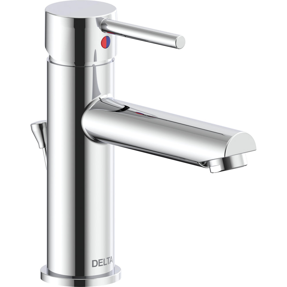 Delta Modern Cylindrical Single Handle Lavatory Faucet - Chrome