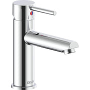 Delta Modern Cylindrical Single Handle Lavatory Faucet Less - Chrome