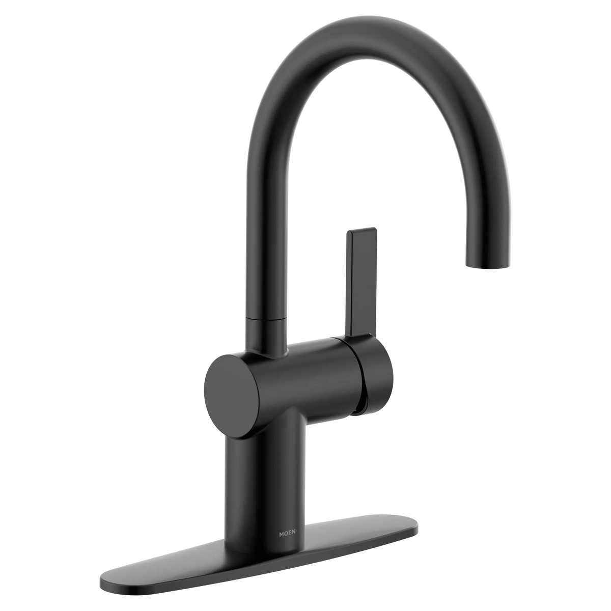 Moen Cia Single-Handle High-Arc Bar Faucet 5622 in Matte Black (5622BL) - view 5