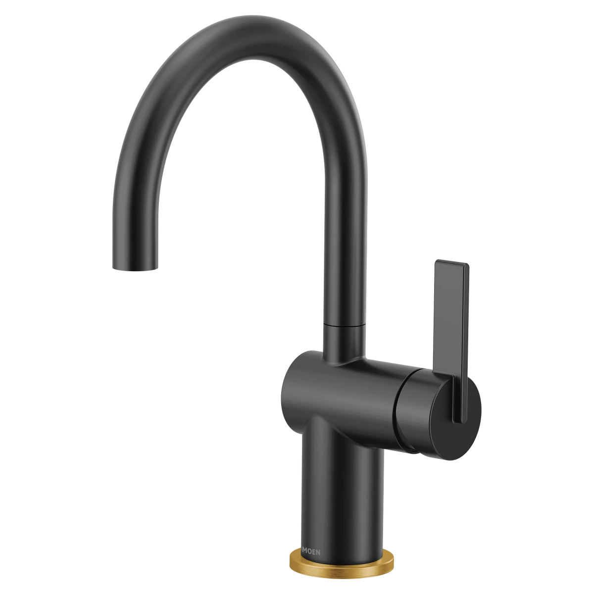 Moen Cia Single-Handle High-Arc Bar Faucet 5622 in Matte Black (5622BL) - view 3