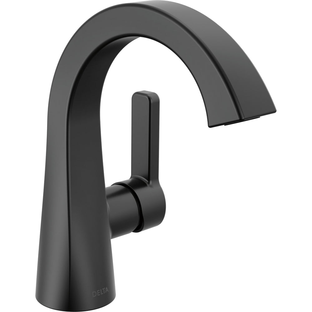 Delta LINEAX Single Handle Bathroom Faucet - Matte Black