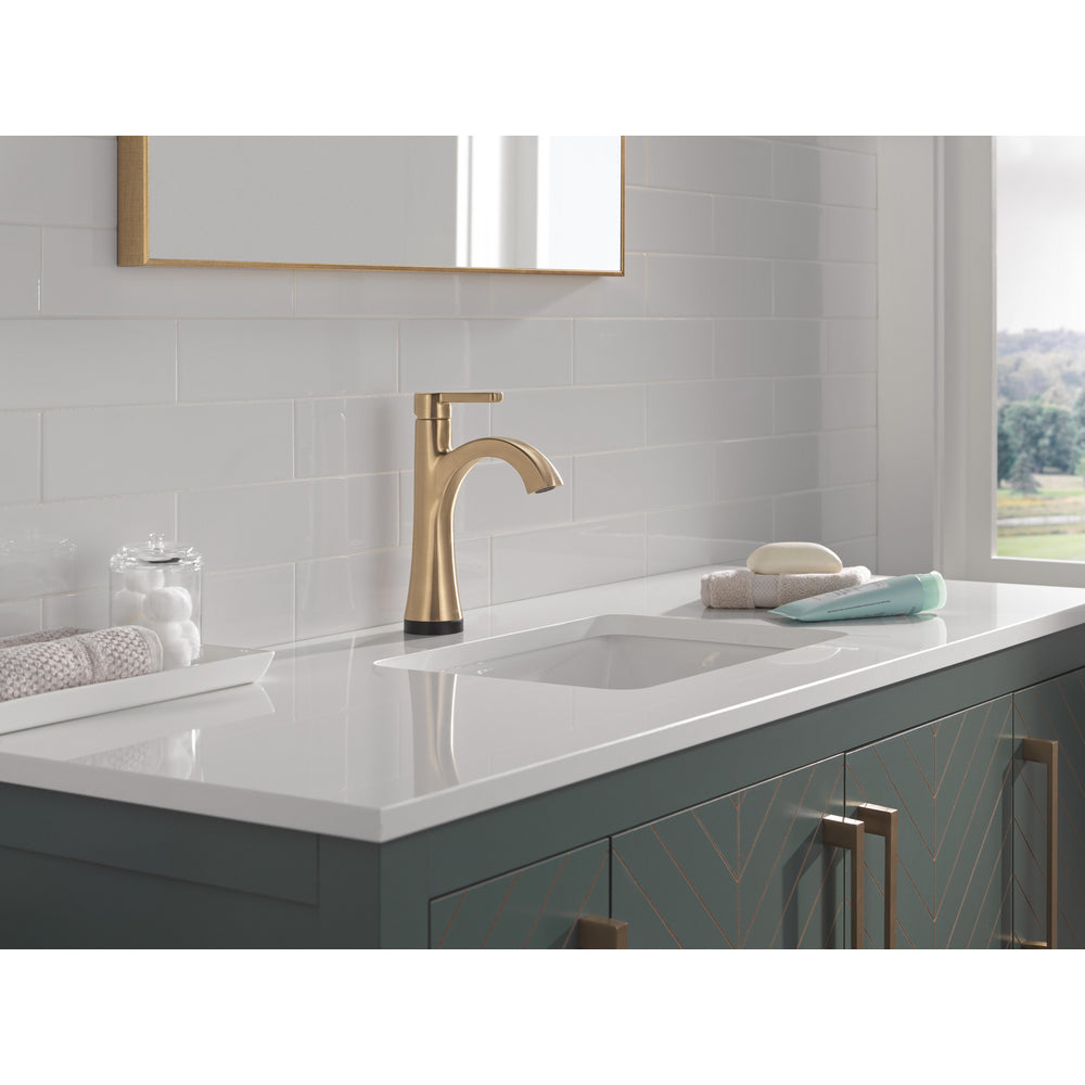 Delta LINEAX Top Handle Touch2O Bathroom Faucet