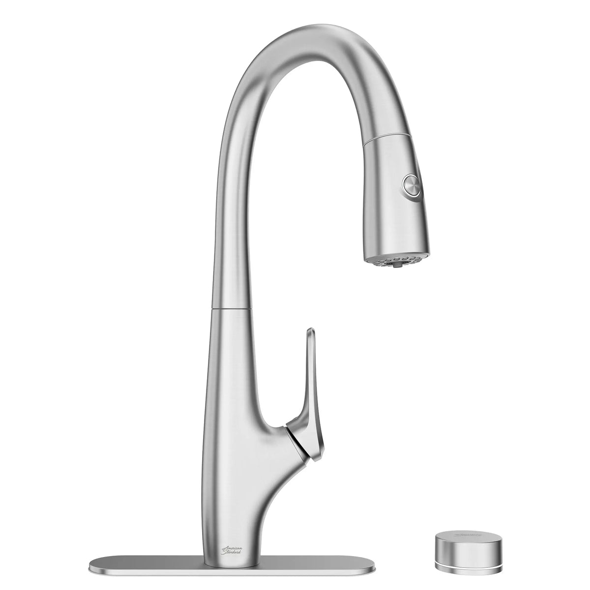 American Standard Saybrook Single-Handle Pull-Down Dual Spray Kitchen Faucet 1.5 gpm/5.7 L/min With Filter - Stainless Steel (4902330.075)