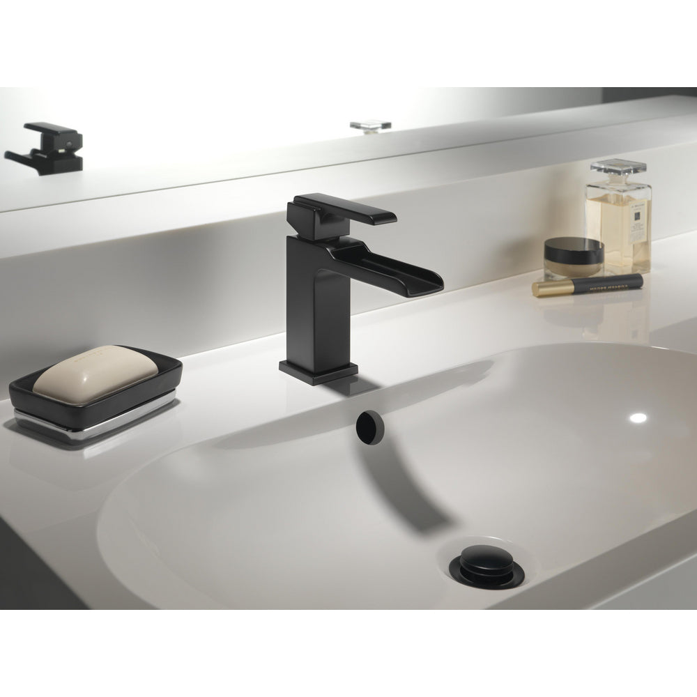 Delta Ara Single Handle Bathroom Faucet 568LF-LPU - Matte Black