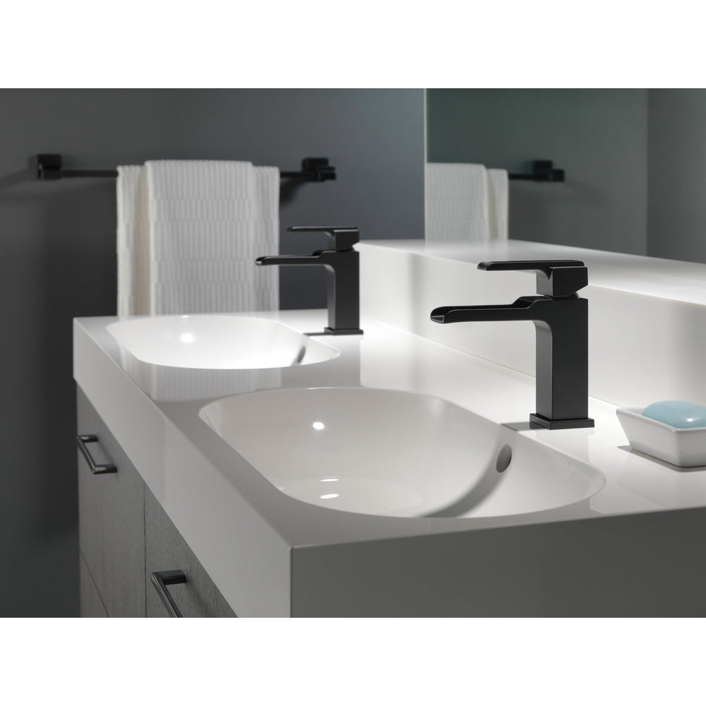 Delta Ara Single Handle Bathroom Faucet 568LF-MPU - Matte Black
