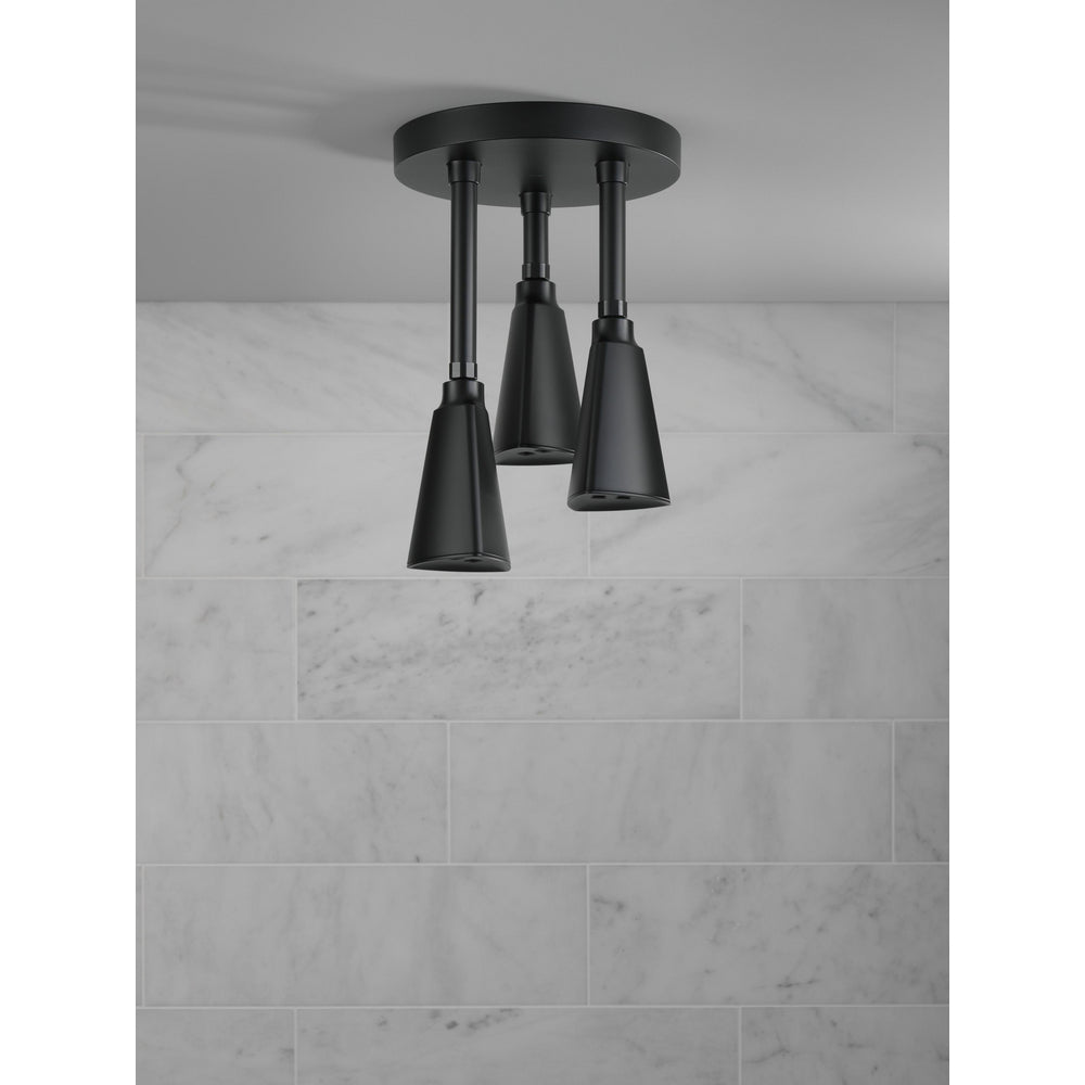 Delta Zura H2Okinetic Pendant Raincan Shower Head - Matte Black